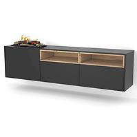 Elektrokamin Tecero Cassette 400/600 Schwarz/Eiche