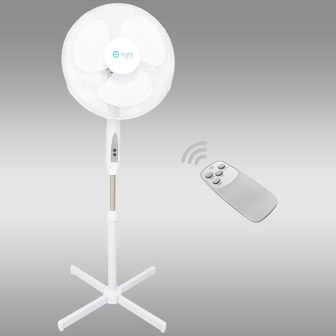 45EW WENTYLATOR PODŁOGOWY EKW562 WHITE Z PILOTEM 16”