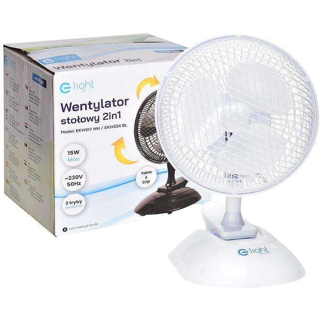 45EW WENTYLATOR TABLE EKW517 WHITE 6” 2IN1