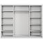 Schrank Palermo 250 Weiß + Spiegel,2
