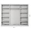 Schrank Palermo 250 Weiß + Spiegel,4