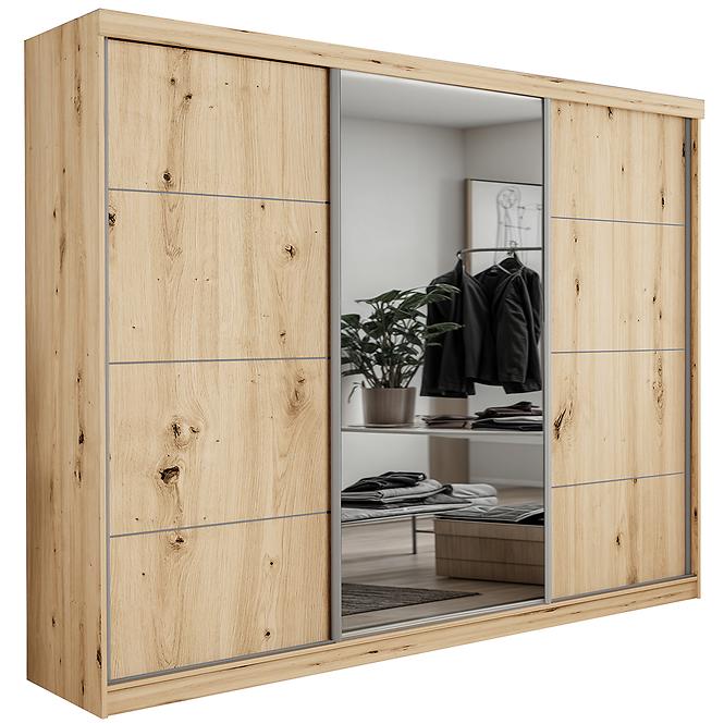 Schrank Palermo 250 artisan + Spiegel