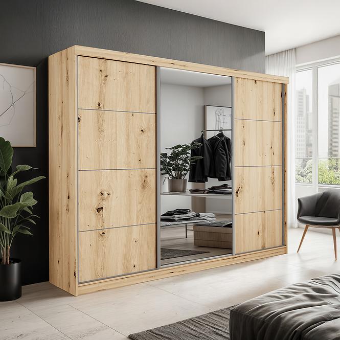 Schrank Palermo 250 artisan + Spiegel