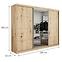 Schrank Palermo 250 artisan + Spiegel,3