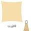 Schattierfolie quadratisch 3,6x3,6 beige,4
