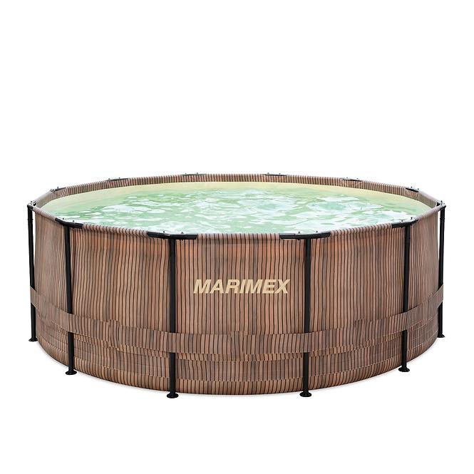Pool Florida 3,66 x 1,22m Rattan mit eingebautem Skimmer