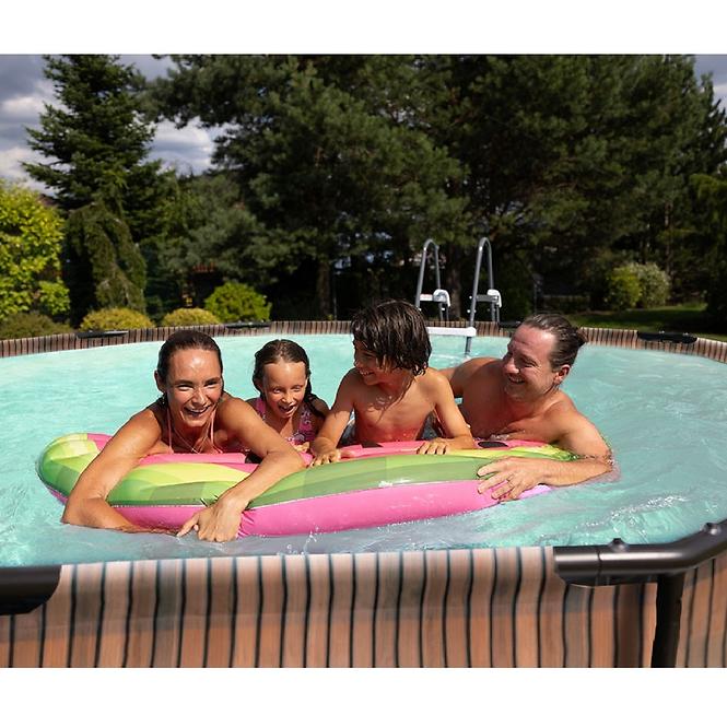 Pool Florida 3,66 x 1,22m Rattan mit eingebautem Skimmer