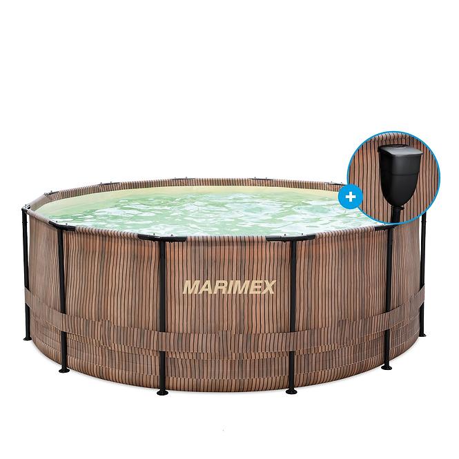 Pool Florida 3,66 x 1,22m Rattan mit eingebautem Skimmer