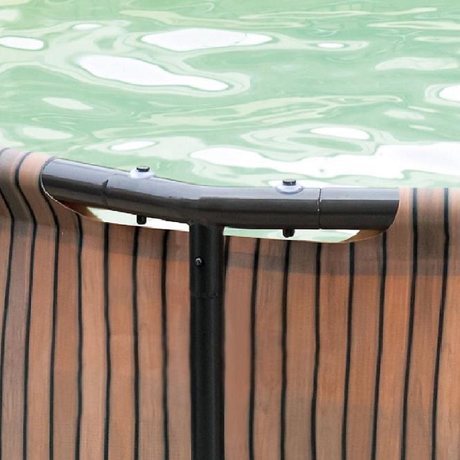 Pool Florida 3,66 x 1,22m Rattan mit eingebautem Skimmer