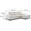 Ecksofa Milan L rechts Sereno 681,2