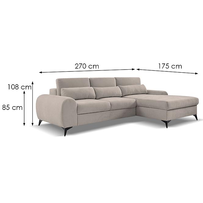 Ecksofa Milan L rechts Sereno 683