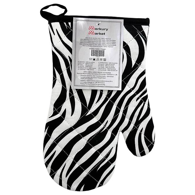 Ofenhandshuh OTC-12476 17x27 cm Zebra