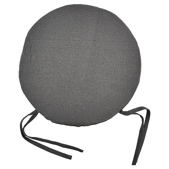 Stuhlkissen SSE-AAT-CP-3475 (2 cm) Dunkelgrau, rund