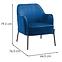 Sessel Bob WX-2924 Blue Velvet 16,5