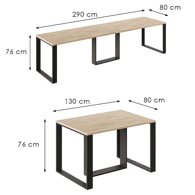 Tisch Borys 290 Eiche cremona torro