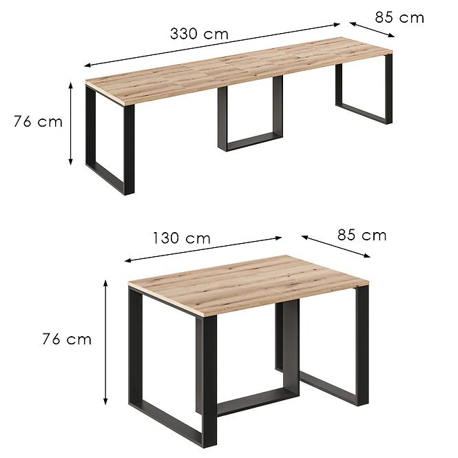 Tisch Borys Max 330 Eiche evoke