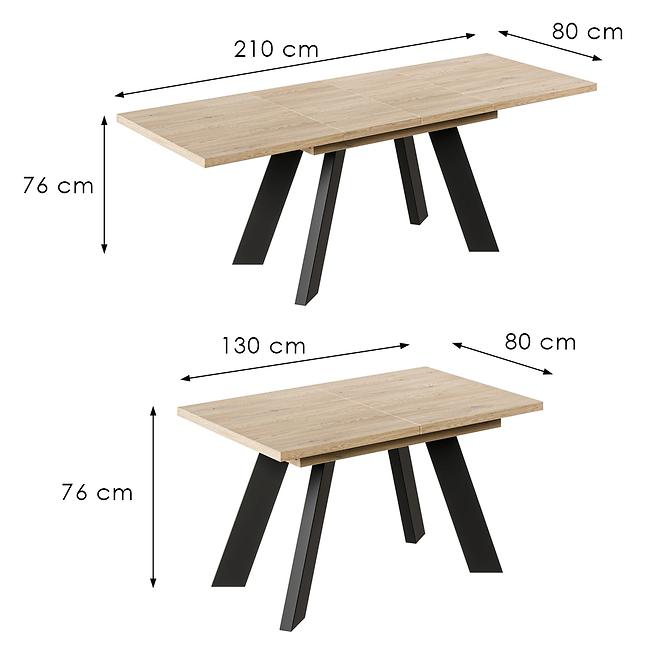 Tisch Como-210 Eiche cremona torro