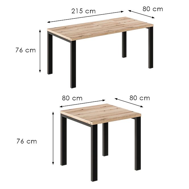 Tisch Garant-215 Eiche evoke