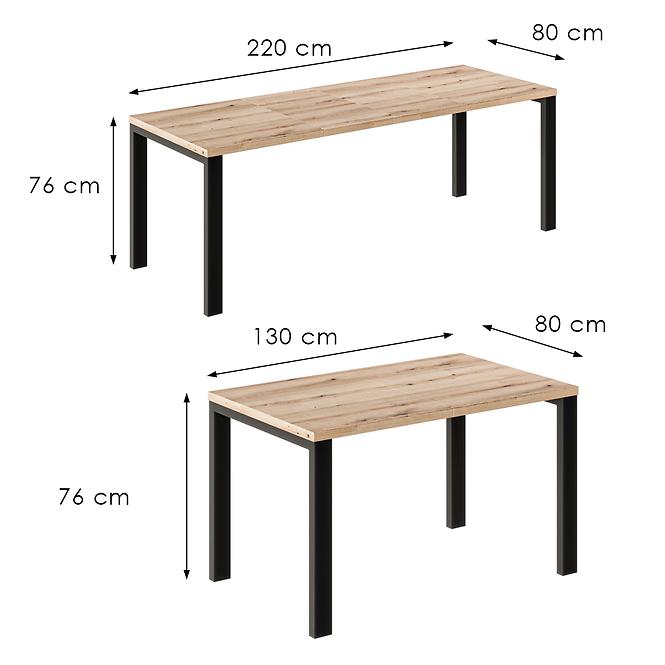 Tisch Garant-220 Eiche evoke