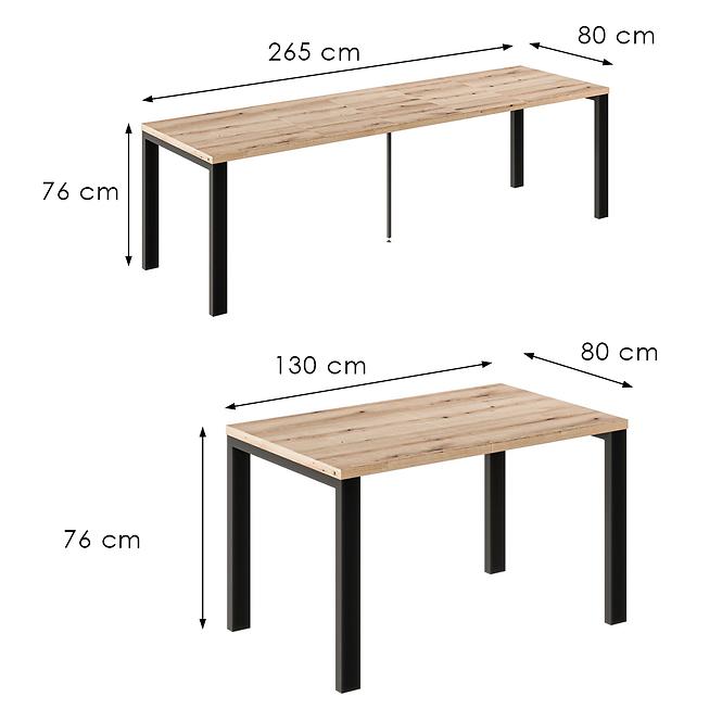 Tisch Garant-265 Eiche evoke