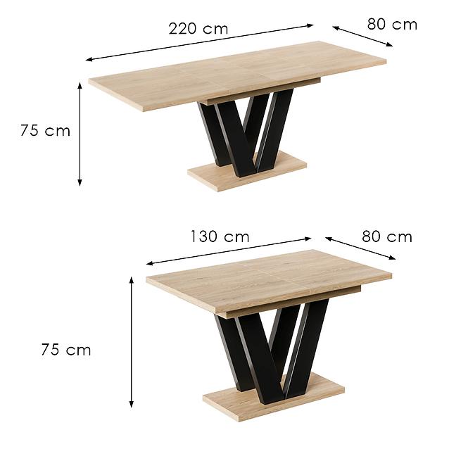 Tisch Lara-210 Eiche cremona torro