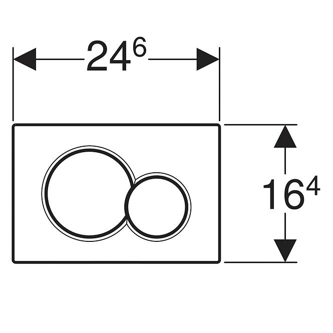 Betätigungsplatte Sigma 01 115.770.21.5 CH P,2