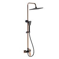 Duschsystem Royal Black Rose Gold
