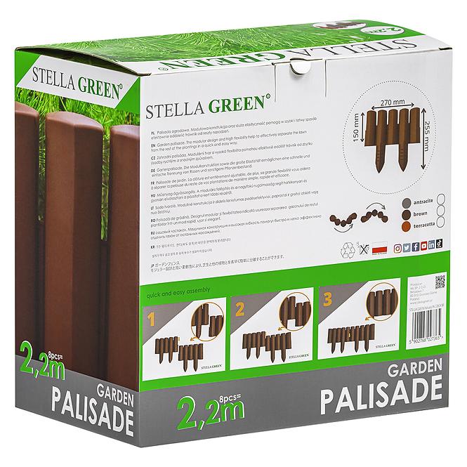 Gartenpalisade PA22 (Set 8 Stk.) Stella Green Anthrazit,11