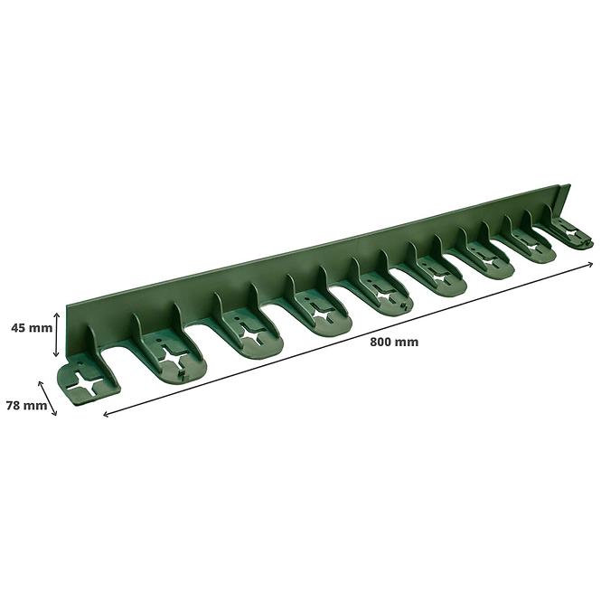 Set mit 4 Kanten + 12 Ankern SE45 BOX Schwarz