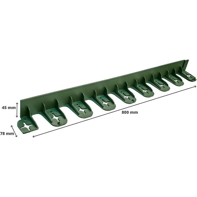 Set mit 4 Kanten + 12 Ankern SE45 BOX Grün