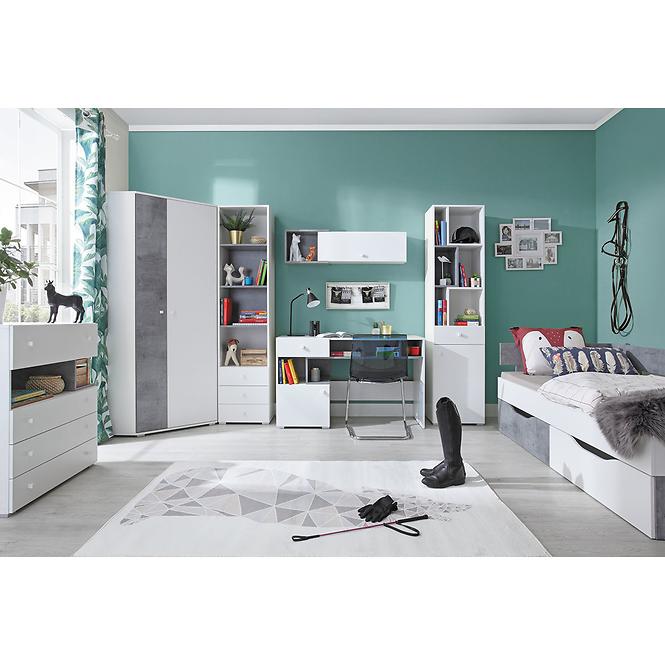 TV skříňka Sigma bílá lux/concrete