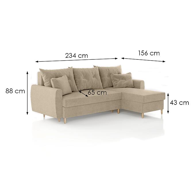 Ecksofa Romeo Herbi 55 Beige