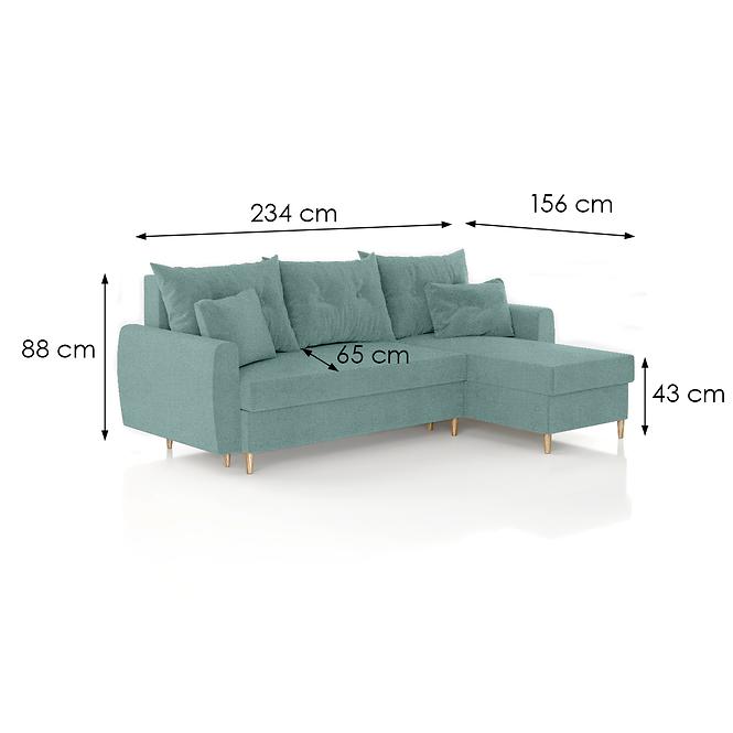 Ecksofa Romeo Herbi 15 Türkis