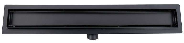 Entwässerungsrinne linear + vollflächig doppelseitig schwarz matt 700,10