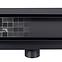 Entwässerungsrinne linear + vollflächig doppelseitig schwarz matt 700,11