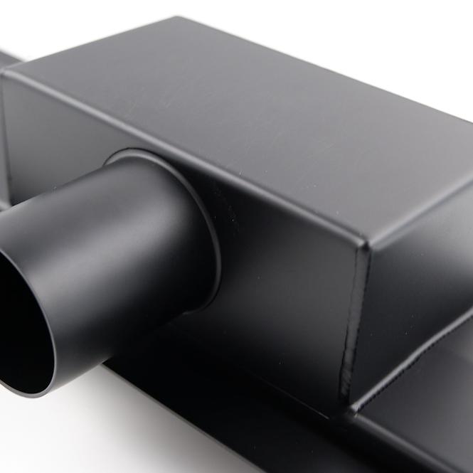 Entwässerungsrinne linear + vollflächig doppelseitig schwarz matt 700,12