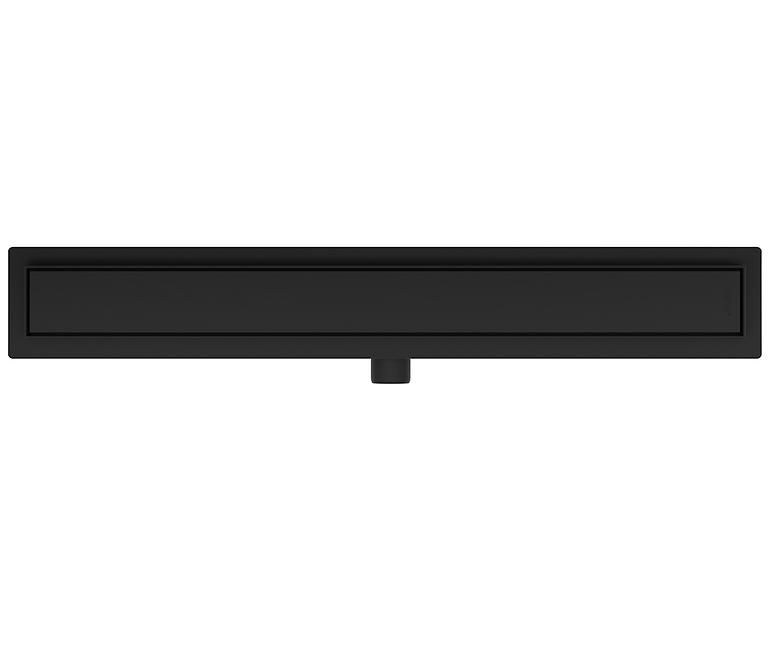 Entwässerungsrinne linear + vollflächig doppelseitig schwarz matt 700,3