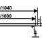 Entwässerungsrinne linear + vollflächig doppelseitig schwarz matt 700,9
