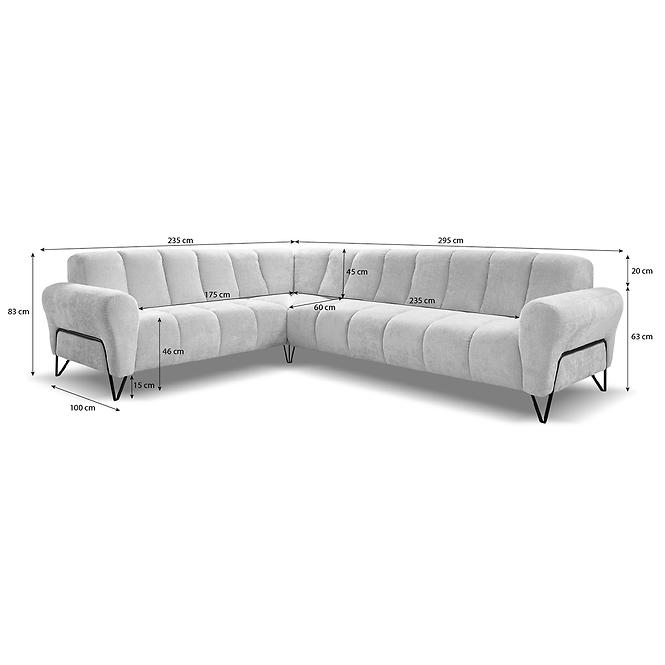 Ecksofa Volare L links Vega 08