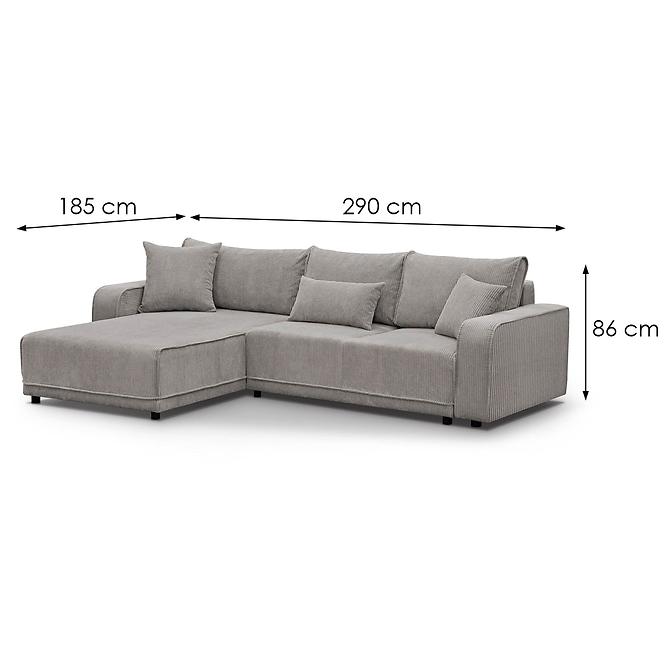 Ecksofa Primo L links Poso 02,7