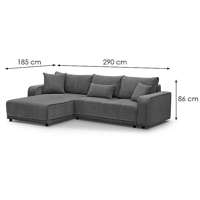 Ecksofa Primo L links Poso 60,7