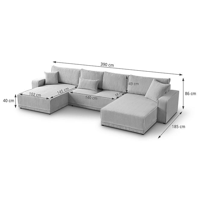 Ecksofa Primo U Poso 01