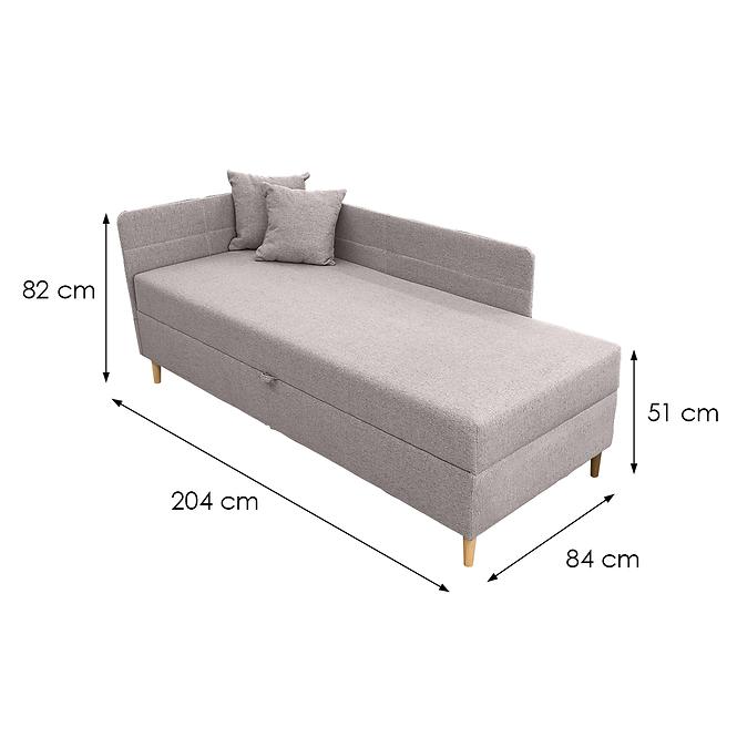Bett Olimp Pocket L 80x200 Neve 13