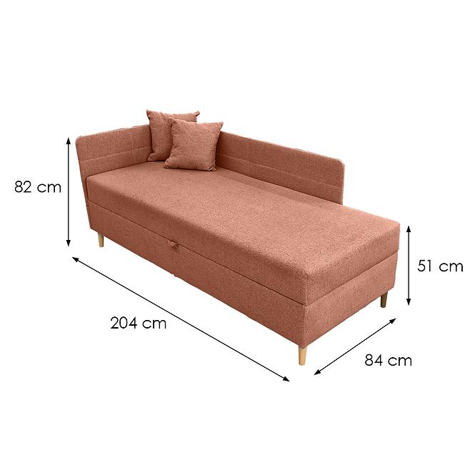 Bett Olimp Pocket L 80x200 Neve 52
