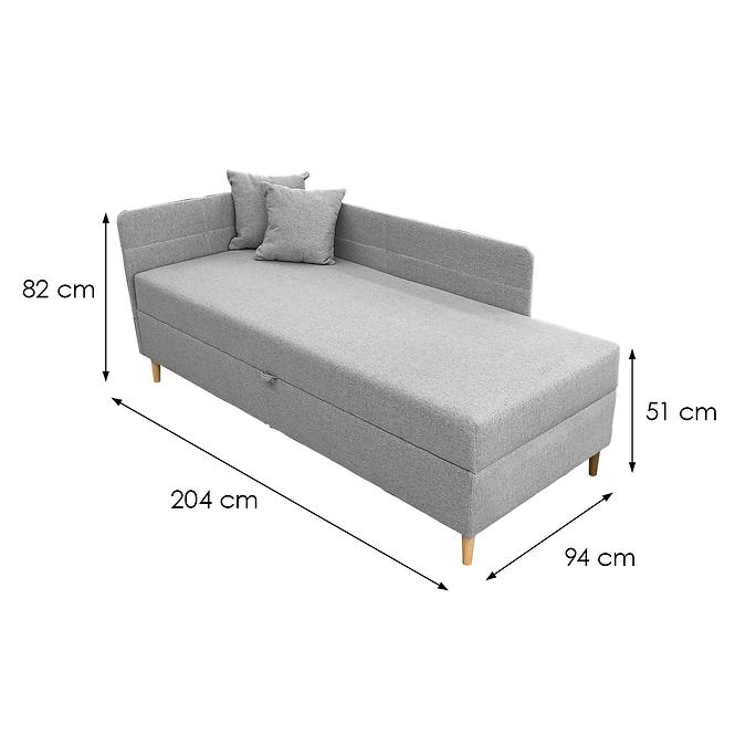 Bett Olimp Pocket L 90x200 Neve 85