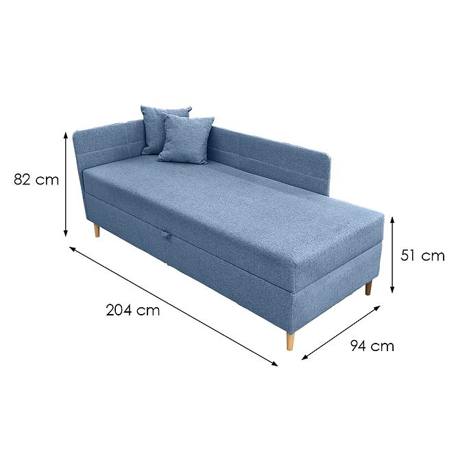 Bett Olimp Pocket L 90x200 Neve 74