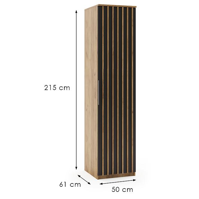 Schrank Sorento 50 craft gold/schwarz