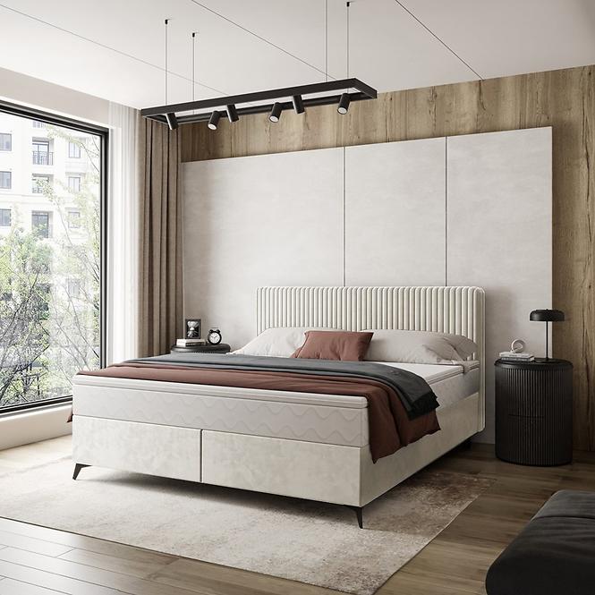 Bett Wave mit Topper 140x200 Manila 01/Tilia 03