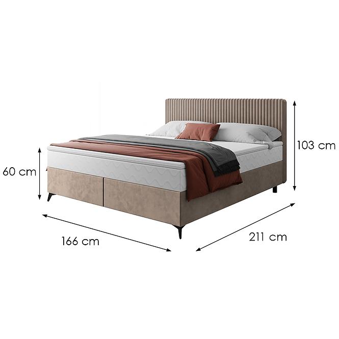 Bett Wave mit Topper 160x200 Manila 21/Tilia 17