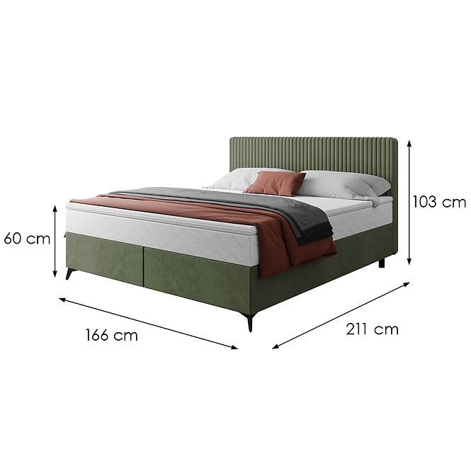 Bett Wave mit Topper 160x200 Manila 34/Tilia 37